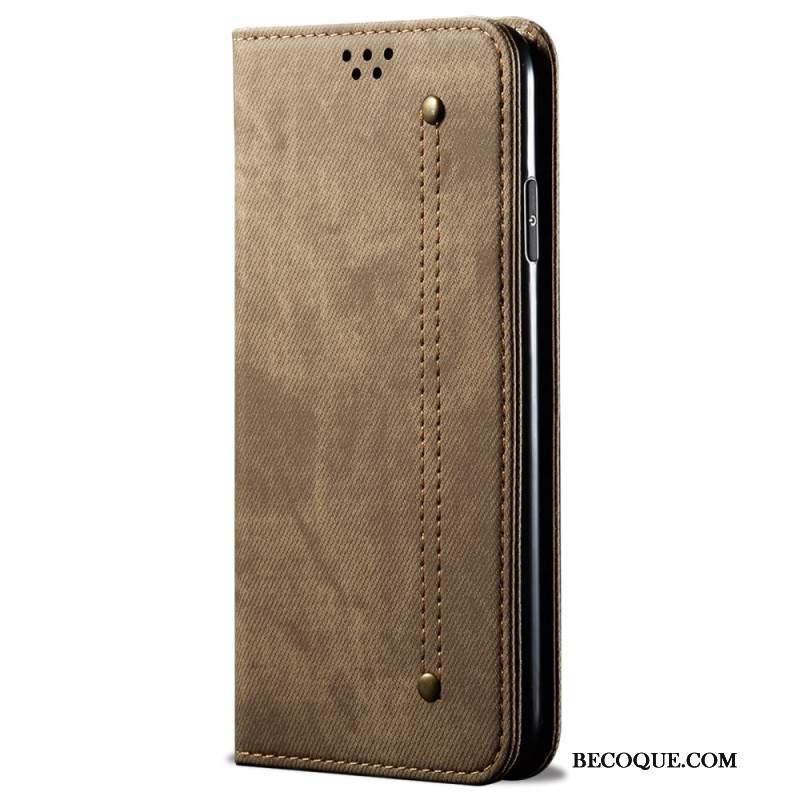 Flip Kotelot iPhone 16 Pro Max Etui Na Telefon Tkanina Dżinsowa