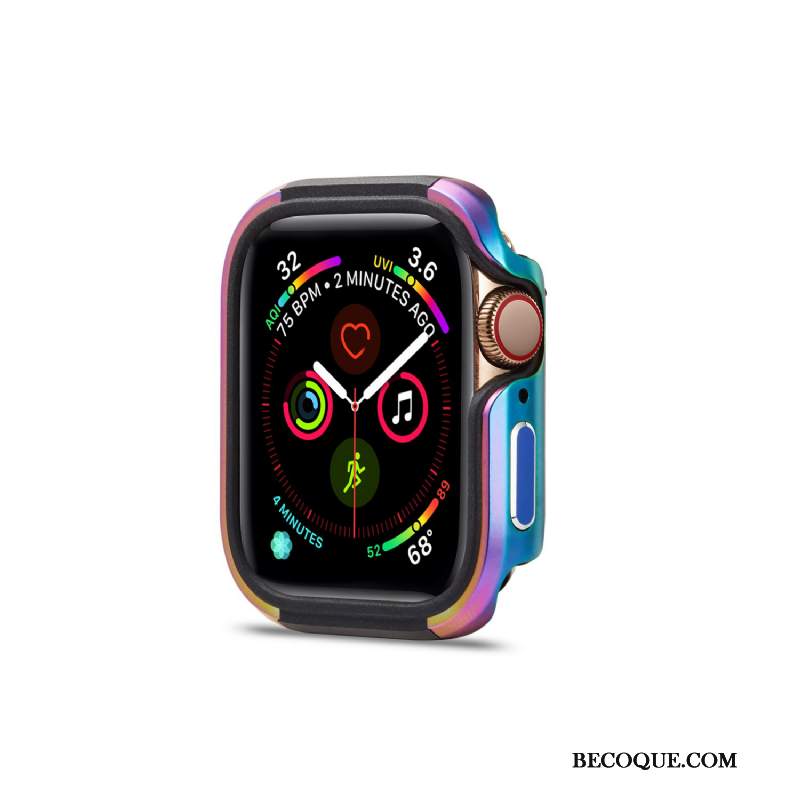 Futerał Apple Watch Series 1 Metal Pu Kolorowe, Etui Apple Watch Series 1 Ochraniacz Granica Anti-fall