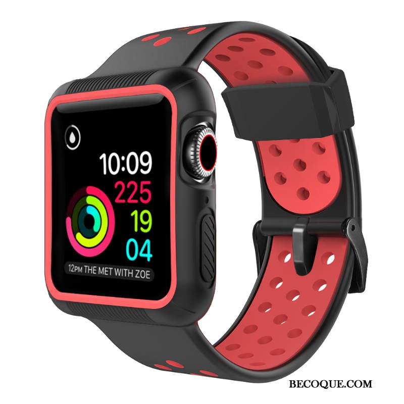 Futerał Apple Watch Series 1 Ochraniacz Bicolored Czarny, Etui Apple Watch Series 1 Anti-fall Sportowe
