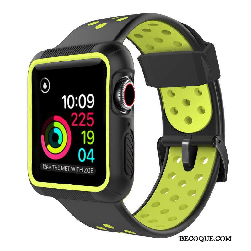 Futerał Apple Watch Series 1 Ochraniacz Bicolored Czarny, Etui Apple Watch Series 1 Anti-fall Sportowe