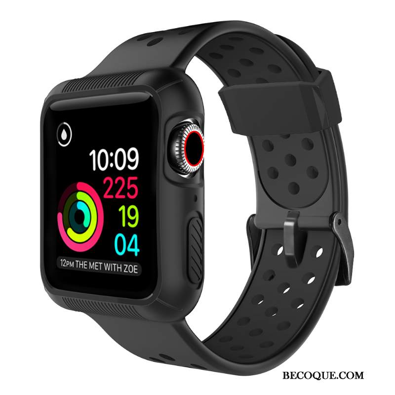 Futerał Apple Watch Series 1 Ochraniacz Bicolored Czarny, Etui Apple Watch Series 1 Anti-fall Sportowe