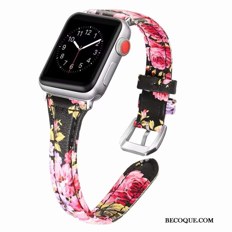 Futerał Apple Watch Series 1 Skóra Dobrze Różowe, Etui Apple Watch Series 1