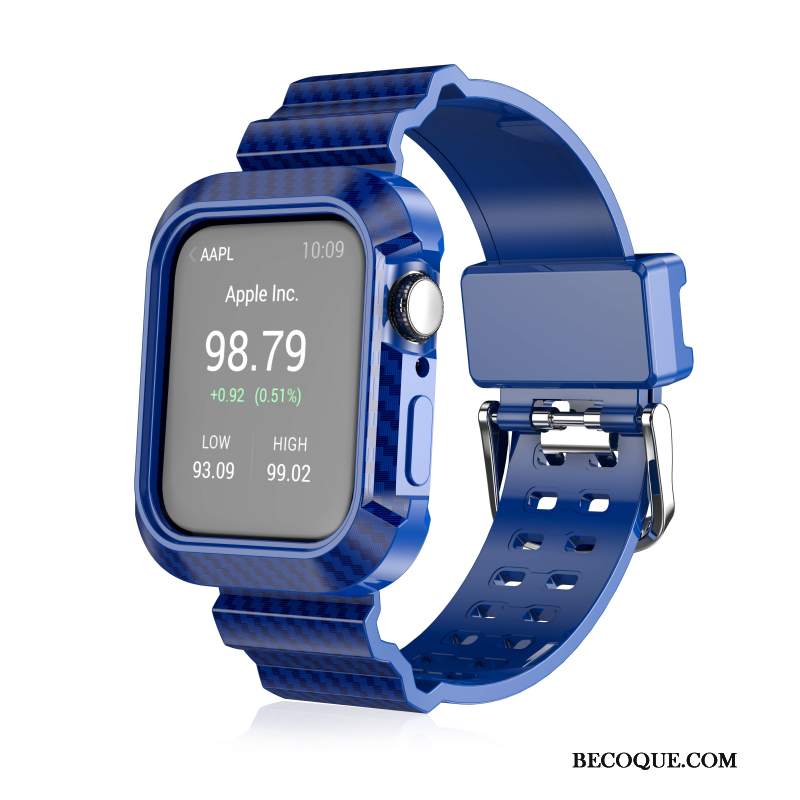 Futerał Apple Watch Series 3 Ochraniacz Niebieski Włókno, Etui Apple Watch Series 3