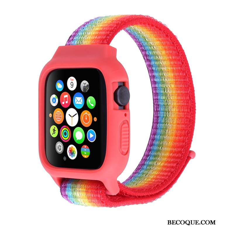 Futerał Apple Watch Series 3 Ochraniacz Nylon Czerwony, Etui Apple Watch Series 3