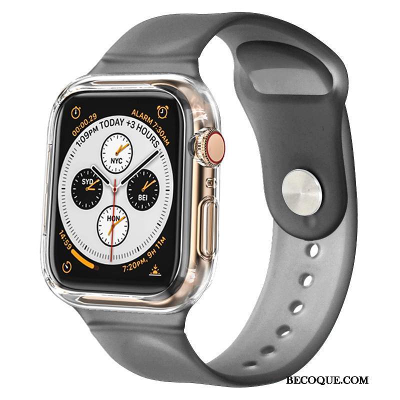 Futerał Apple Watch Series 3 Silikonowe Czarny Bicolored, Etui Apple Watch Series 3 Ochraniacz Sportowe