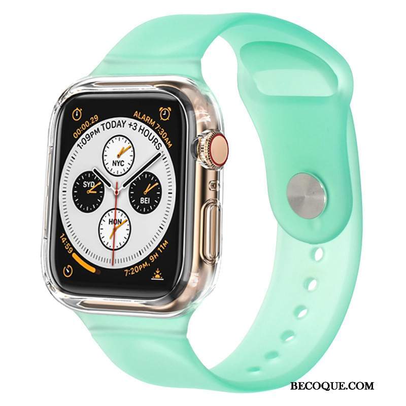 Futerał Apple Watch Series 3 Silikonowe Czarny Bicolored, Etui Apple Watch Series 3 Ochraniacz Sportowe