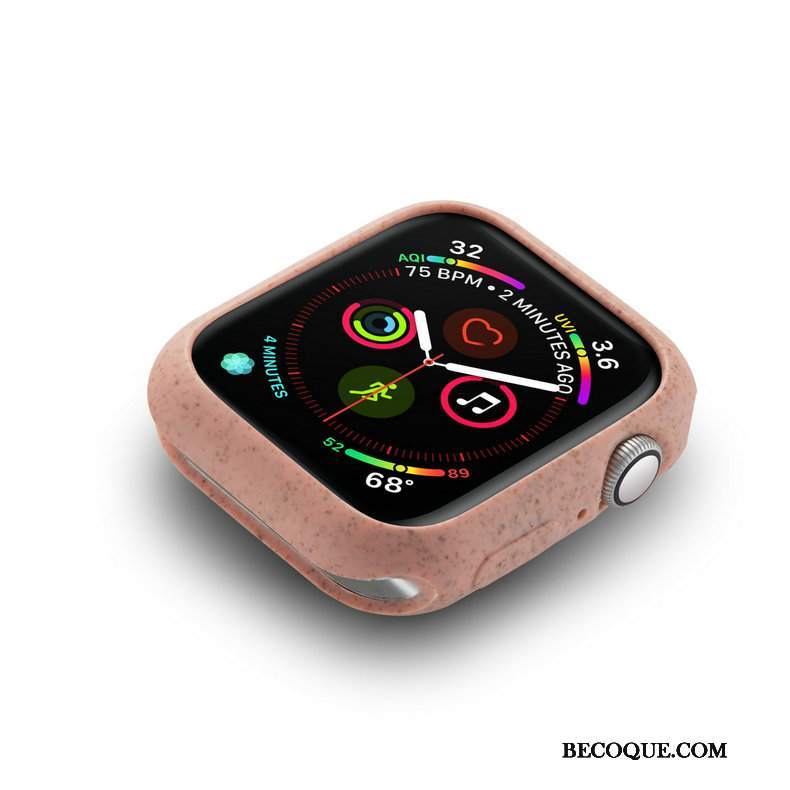 Futerał Apple Watch Series 4 Miękki Nubuku Różowe, Etui Apple Watch Series 4 Ochraniacz Smok Tendencja