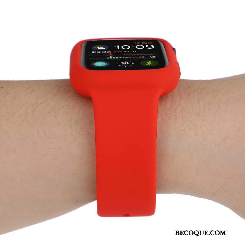 Futerał Apple Watch Series 4 Moda Tendencja Czerwony, Etui Apple Watch Series 4 Ochraniacz Nowy Sportowe