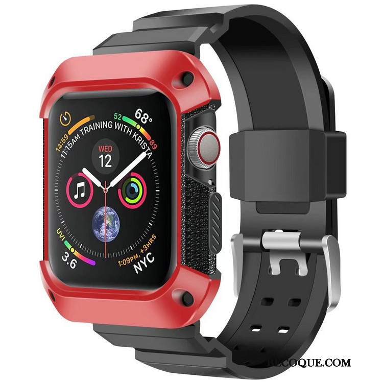 Futerał Apple Watch Series 4 Ochraniacz Niebieski Pancerz, Etui Apple Watch Series 4 Anti-fall Sportowe