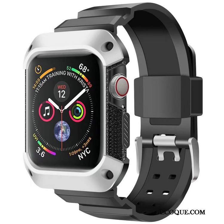 Futerał Apple Watch Series 4 Ochraniacz Niebieski Pancerz, Etui Apple Watch Series 4 Anti-fall Sportowe