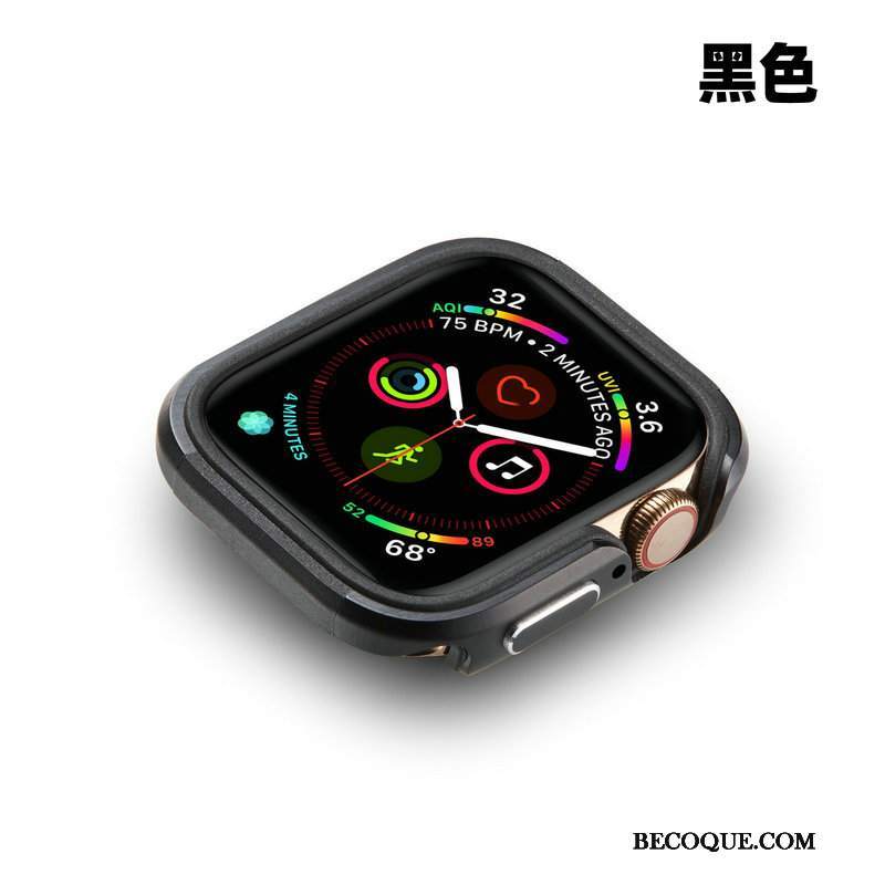 Futerał Apple Watch Series 5 Metal Niebieski Anti-fall, Etui Apple Watch Series 5 Ochraniacz Granica