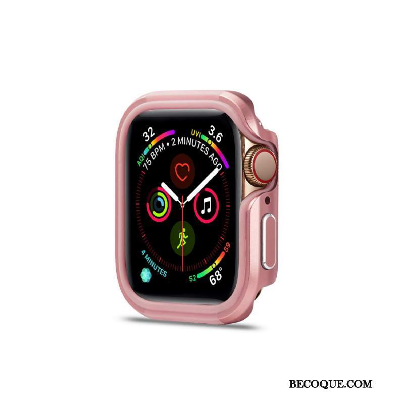 Futerał Apple Watch Series 5 Metal Pu Złoto, Etui Apple Watch Series 5 Ochraniacz Stop Metali Nowy