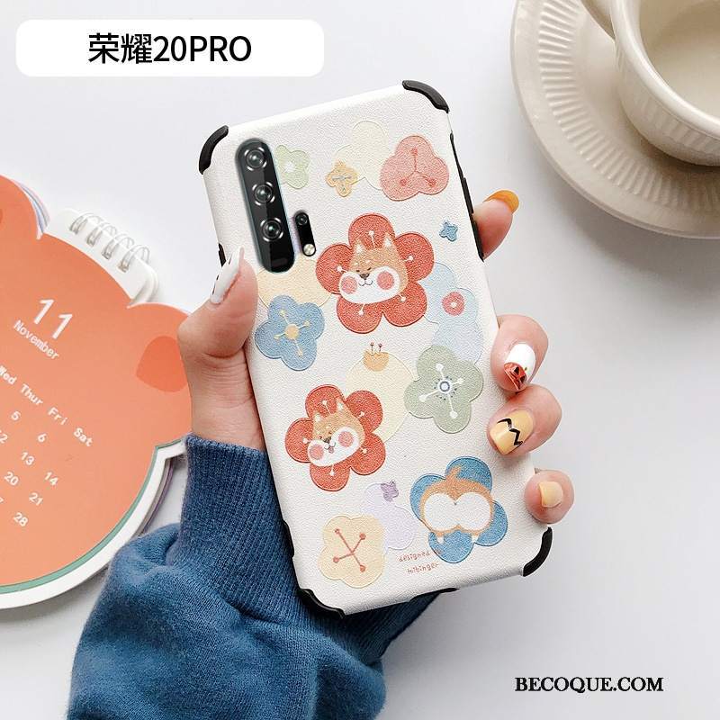 Futerał Honor 20 Pro Ochraniacz Kotek Anti-fall, Etui Honor 20 Pro Silikonowe Wzór Niebieski