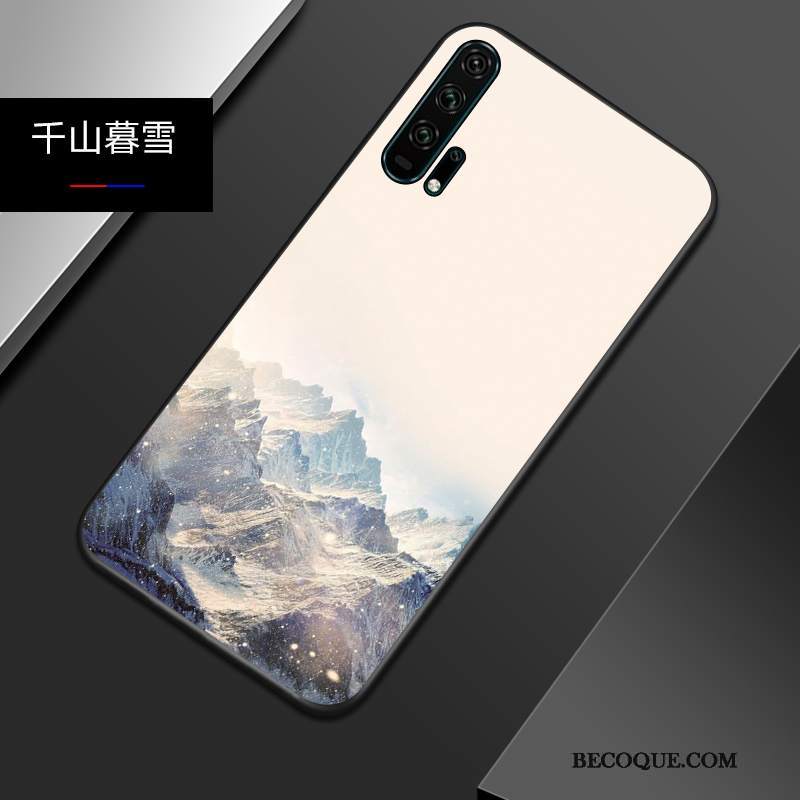 Futerał Honor 20 Pro Relief Niebieski Osobowość, Etui Honor 20 Pro Silikonowe Na Telefon Modna Marka