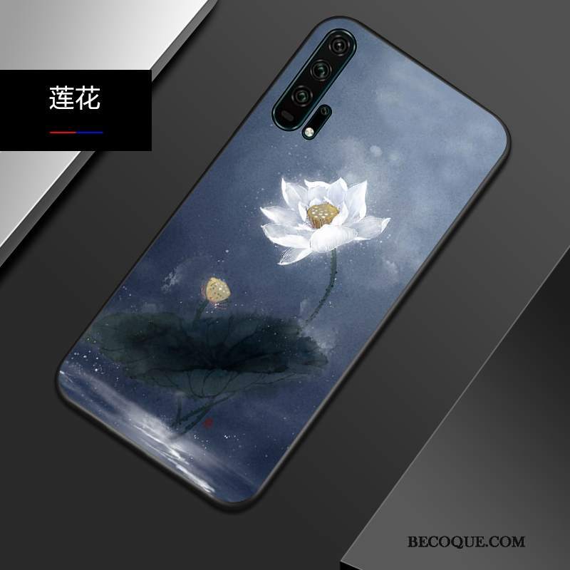 Futerał Honor 20 Pro Relief Niebieski Osobowość, Etui Honor 20 Pro Silikonowe Na Telefon Modna Marka