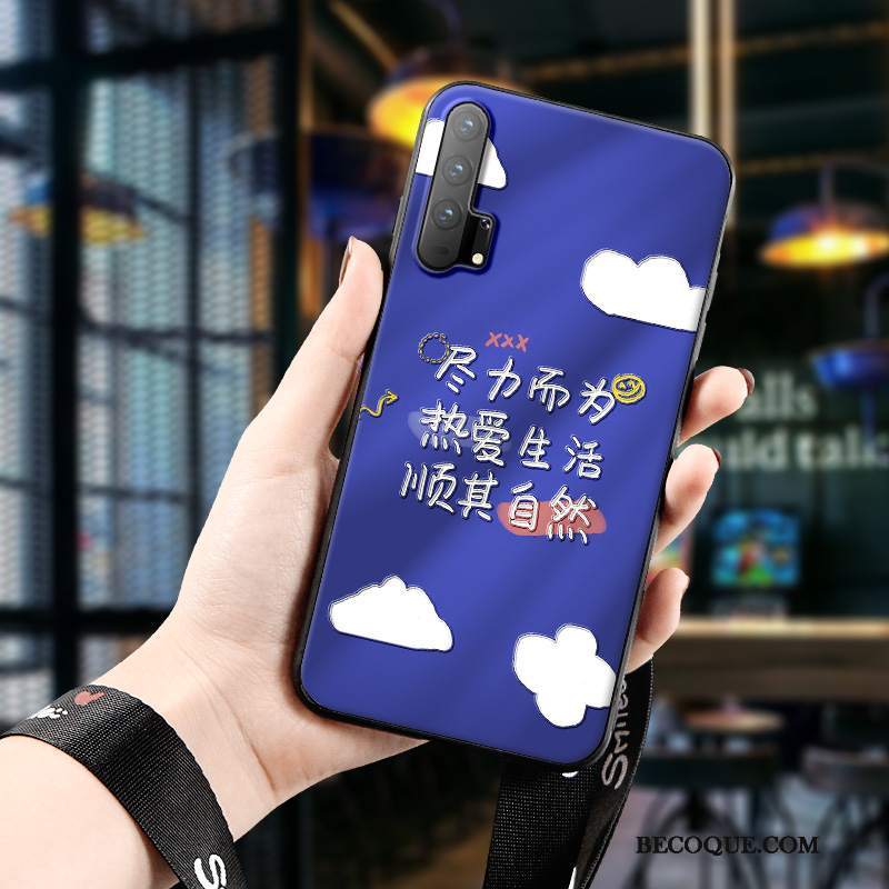 Futerał Honor 20 Pro Relief Niebieskina Telefon, Etui Honor 20 Pro Miękki Modna Marka Proste