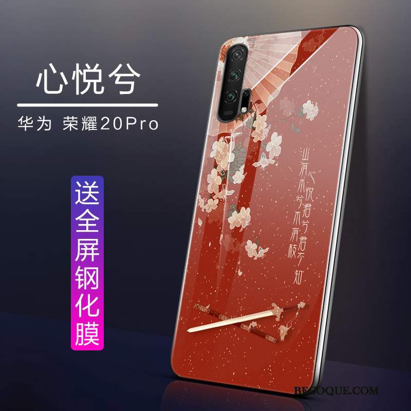 Futerał Honor 20 Pro Silikonowe Czerwony Netto Mały, Etui Honor 20 Pro Ochraniacz Zielonyna Telefon