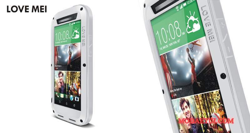 Futerał Htc One M8 Torby Nubuku Anti-fall, Etui Htc One M8 Metal Trzy Mechanizmy Obronne Czarny