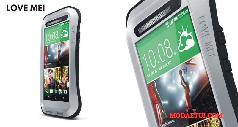 Futerał Htc One M8 Torby Nubuku Anti-fall, Etui Htc One M8 Metal Trzy Mechanizmy Obronne Czarny