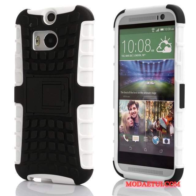 Futerał Htc One M8 Wspornik Czerwony Anti-fall, Etui Htc One M8 Ochraniacz Na Telefon