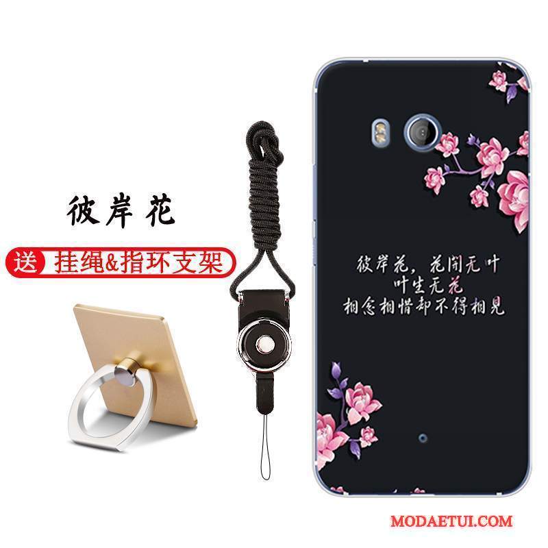 Futerał Htc U11 Silikonowe Piękny Anti-fall, Etui Htc U11 Miękki Czarnyna Telefon