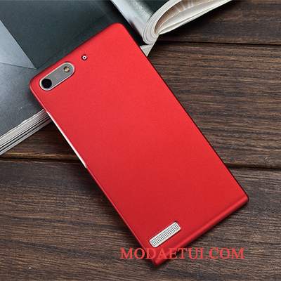 Futerał Huawei Ascend G6 Ochraniacz Purpurowy Nubuku, Etui Huawei Ascend G6 Ciemnona Telefon