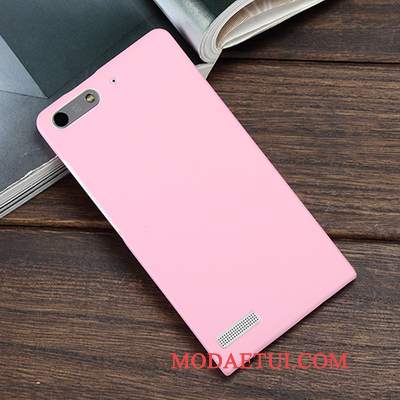 Futerał Huawei Ascend G6 Ochraniacz Purpurowy Nubuku, Etui Huawei Ascend G6 Ciemnona Telefon