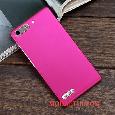 Futerał Huawei Ascend G6 Ochraniacz Purpurowy Nubuku, Etui Huawei Ascend G6 Ciemnona Telefon