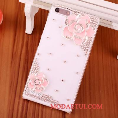 Futerał Huawei Ascend G6 Rhinestone Na Telefon Niebieski, Etui Huawei Ascend G6 Ochraniacz