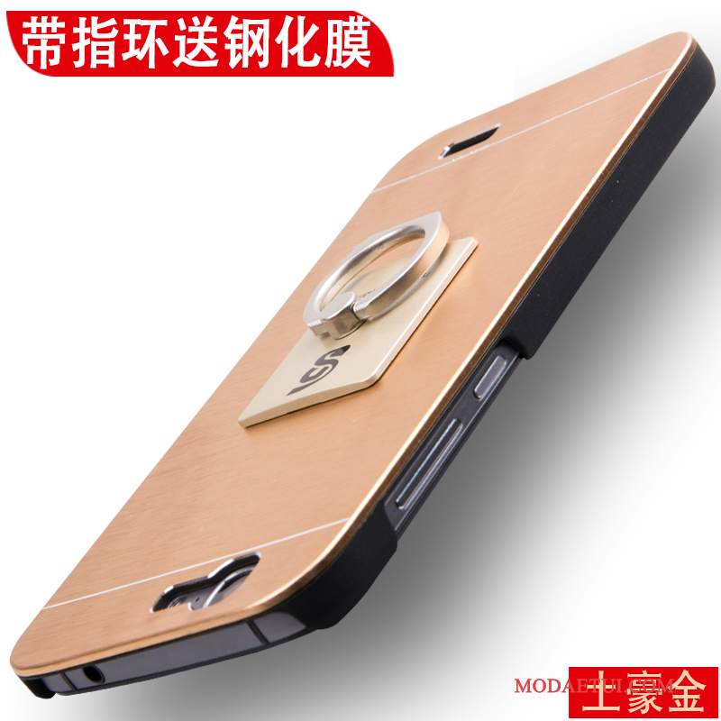 Futerał Huawei Ascend G7 Metal Nubuku Tendencja, Etui Huawei Ascend G7 Ochraniacz Na Telefon Trudno