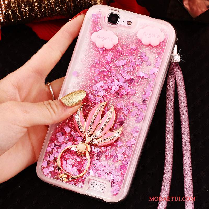 Futerał Huawei Ascend G7 Rhinestone Quicksand Ring, Etui Huawei Ascend G7 Ochraniacz Tendencjana Telefon