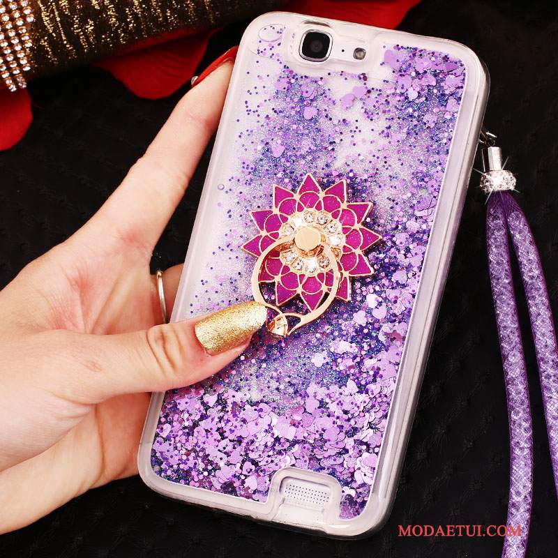 Futerał Huawei Ascend G7 Rhinestone Quicksand Ring, Etui Huawei Ascend G7 Ochraniacz Tendencjana Telefon