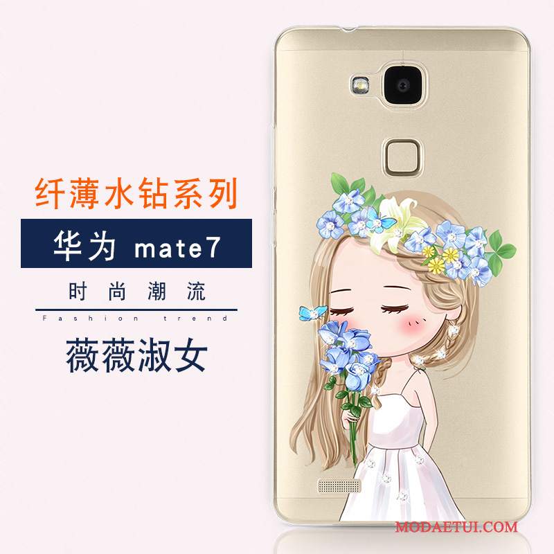 Futerał Huawei Ascend Mate 7 Kolor Nowyna Telefon, Etui Huawei Ascend Mate 7 Ochraniacz Tendencja Anti-fall