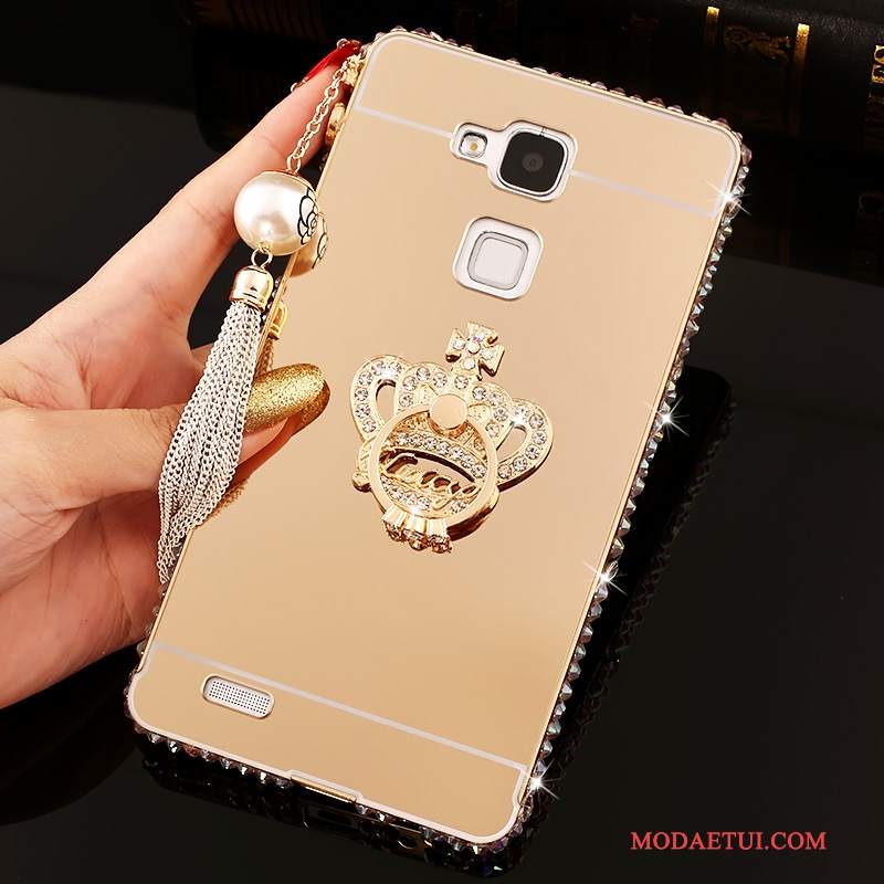 Futerał Huawei Ascend Mate 7 Rhinestone Na Telefon Różowe, Etui Huawei Ascend Mate 7 Kryształkami Trudno Tendencja