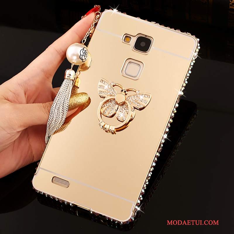 Futerał Huawei Ascend Mate 7 Rhinestone Na Telefon Różowe, Etui Huawei Ascend Mate 7 Kryształkami Trudno Tendencja