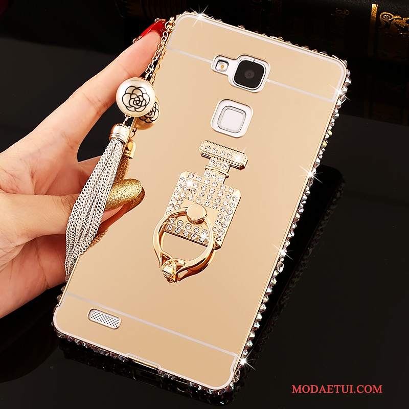 Futerał Huawei Ascend Mate 7 Rhinestone Na Telefon Różowe, Etui Huawei Ascend Mate 7 Kryształkami Trudno Tendencja