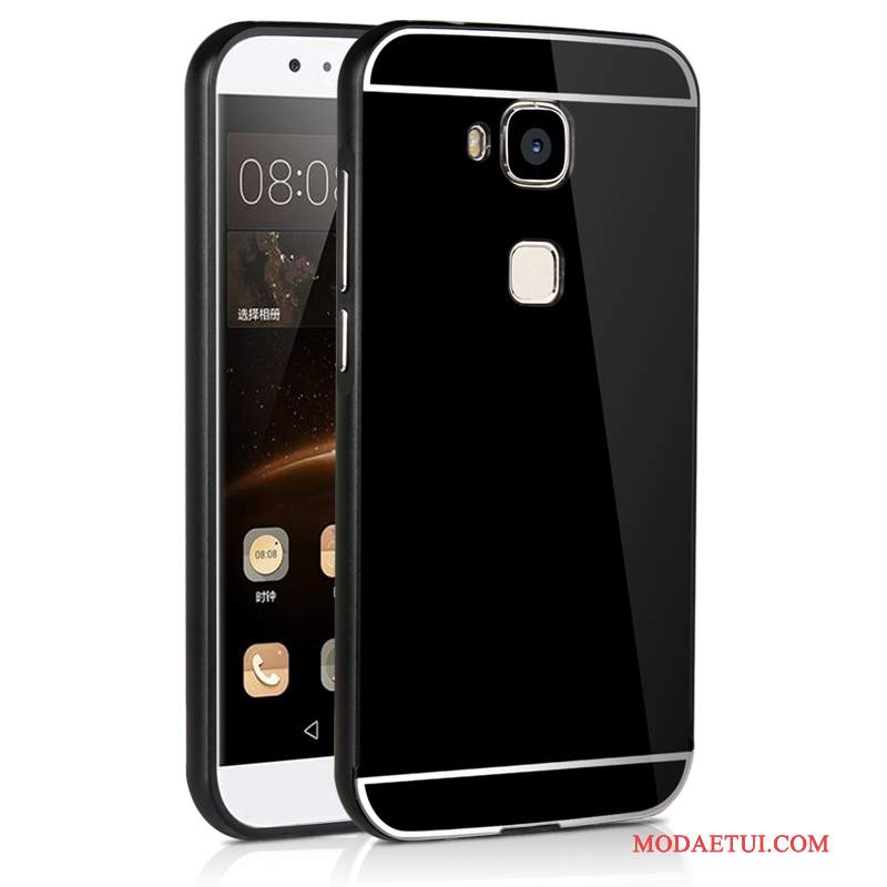 Futerał Huawei G7 Plus Metal Złoto Wysoki, Etui Huawei G7 Plus Filmyna Telefon