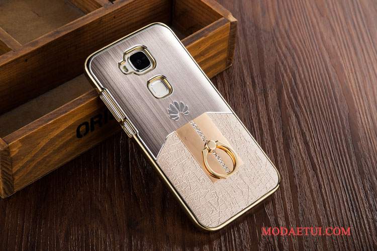 Futerał Huawei G7 Plus Metal Złotona Telefon, Etui Huawei G7 Plus Ochraniacz Plastikowy Poszycie