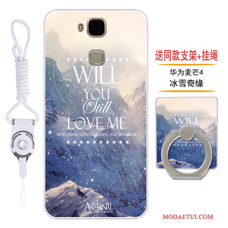Futerał Huawei G7 Plus Miękki Tendencjana Telefon, Etui Huawei G7 Plus Ochraniacz Purpurowy Anti-fall