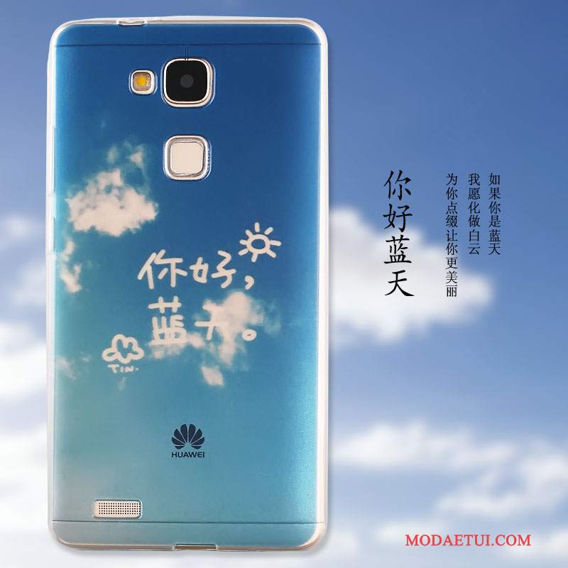 Futerał Huawei G7 Plus Ochraniacz Anti-fallna Telefon, Etui Huawei G7 Plus Miękki Niebieski