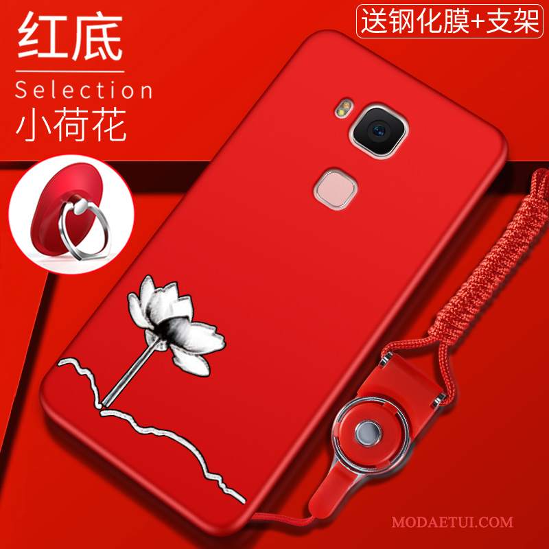 Futerał Huawei G7 Plus Silikonowe Cienka Tendencja, Etui Huawei G7 Plus Ochraniacz Czerwony Anti-fall