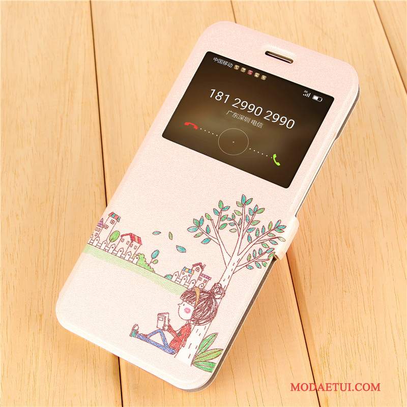 Futerał Huawei G9 Plus Kreatywne Anti-fallna Telefon, Etui Huawei G9 Plus Skóra Piękny Purpurowy