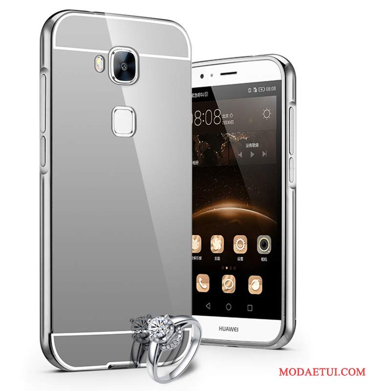 Futerał Huawei G9 Plus Metal Granica Trudno, Etui Huawei G9 Plus Ochraniacz Tendencja Ciemno