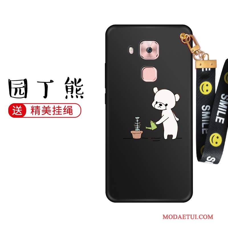 Futerał Huawei G9 Plus Miękki Czarny Anti-fall, Etui Huawei G9 Plus Silikonowe Tendencja Wiszące Ozdoby