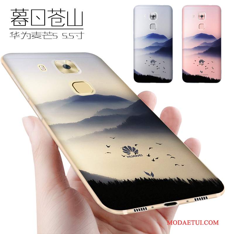 Futerał Huawei G9 Plus Miękki Na Telefon Anti-fall, Etui Huawei G9 Plus Kreatywne Tendencja Żółty