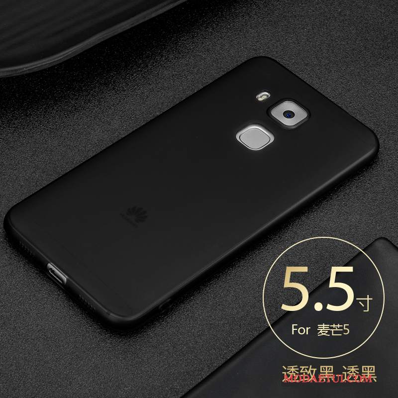Futerał Huawei G9 Plus Miękki Na Telefon Czarny, Etui Huawei G9 Plus Silikonowe Tendencja Nubuku