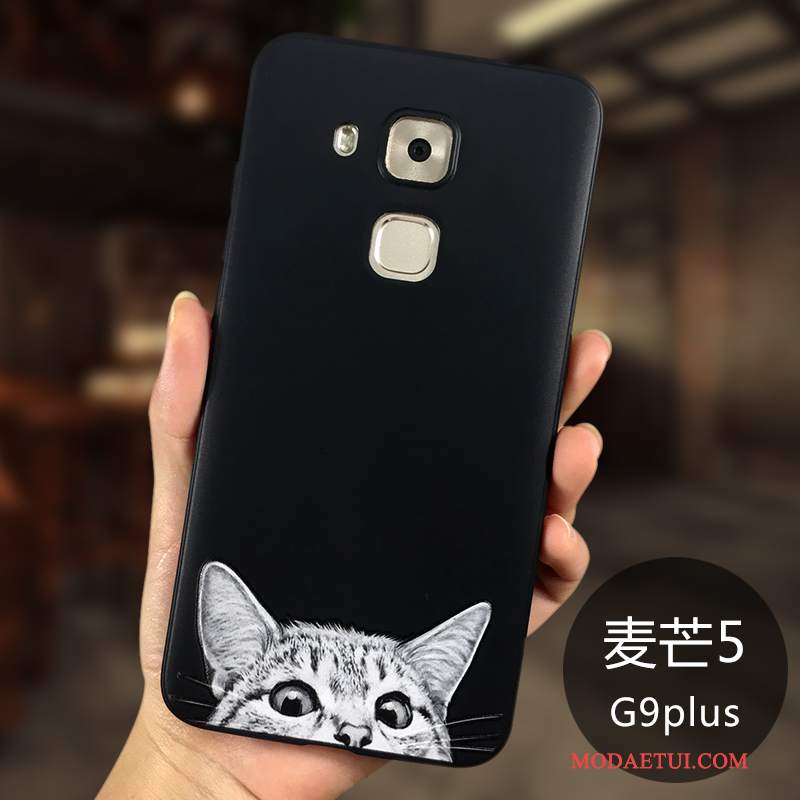 Futerał Huawei G9 Plus Silikonowe Na Telefon Anti-fall, Etui Huawei G9 Plus Ochraniacz Cienkie Czarny