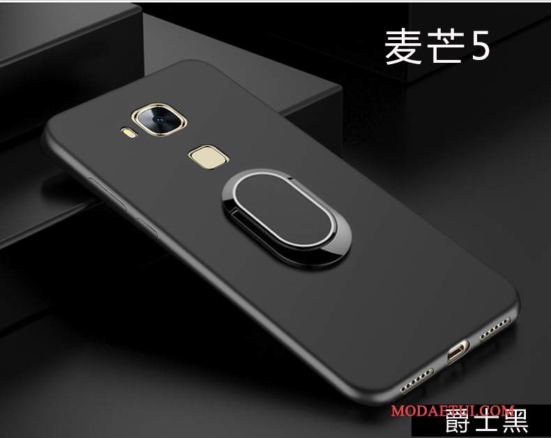 Futerał Huawei G9 Plus Silikonowe Na Telefon Czarny, Etui Huawei G9 Plus Miękki Anti-fall Nubuku