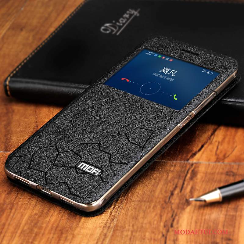 Futerał Huawei G9 Plus Skóra Srebrona Telefon, Etui Huawei G9 Plus Ochraniacz Biały Anti-fall