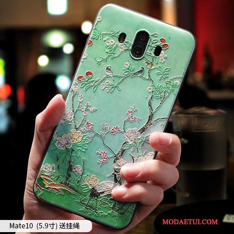 Futerał Huawei Mate 10 Kreatywne Cienkiena Telefon, Etui Huawei Mate 10 Torby Zielony Anti-fall